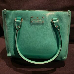 Kate Spade Quinn Wellesley Leather Purse in Air Blue - New